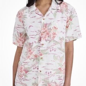 MOTHER Aloha Button Down Shirt Short Sleeve Large Excellent Condition Hawaiian